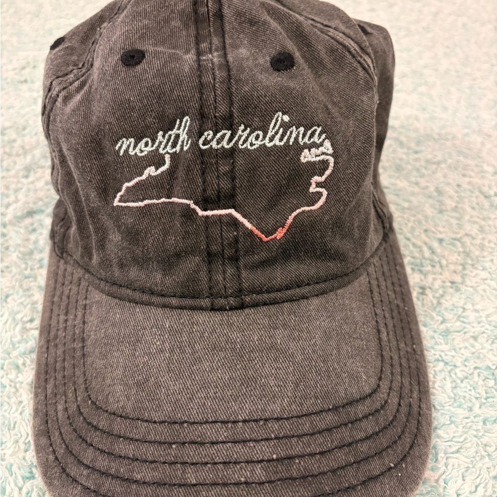 Gray North Carolina Embroidered Cap